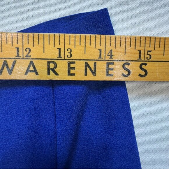 Vintage Womens Formal Straight Pencil Skirt Size 12 Blue Officewear Preppy - Picture 5 of 8